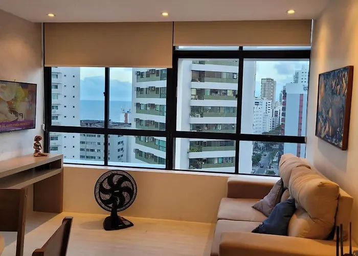 Apartamento Com Vista Para O Mar E Piscina Na Cobertura